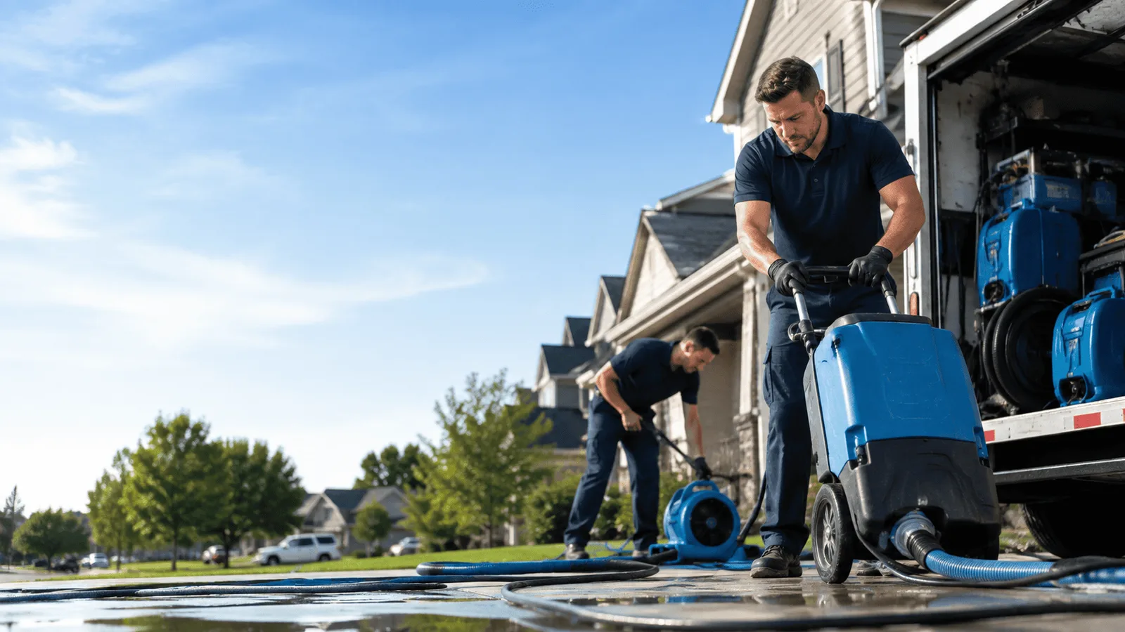 Dehumidification being performed in Lansdale, PA